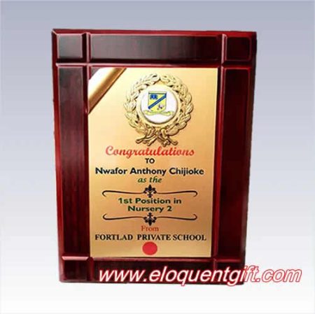 Pupil Award Plaque