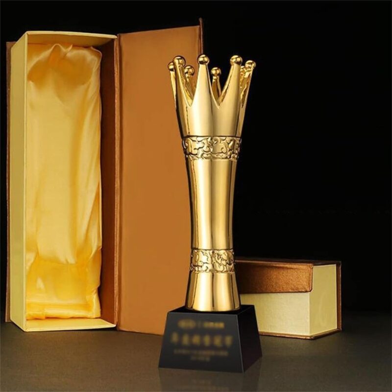 Golden Trophy Champion Trophy Crown Trophy