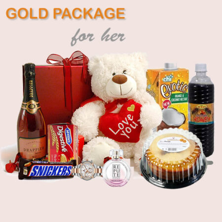 gold package for valentine