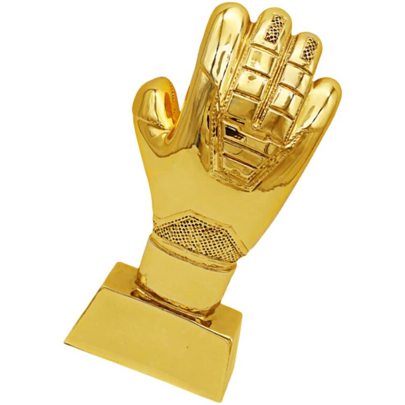 golden glove plastic trophy