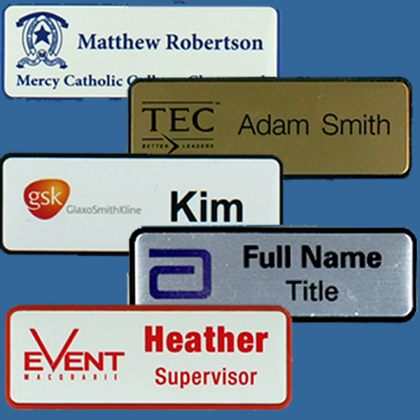 Name tags and badges