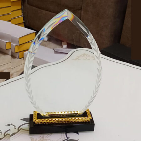 oval appreciation crystal award