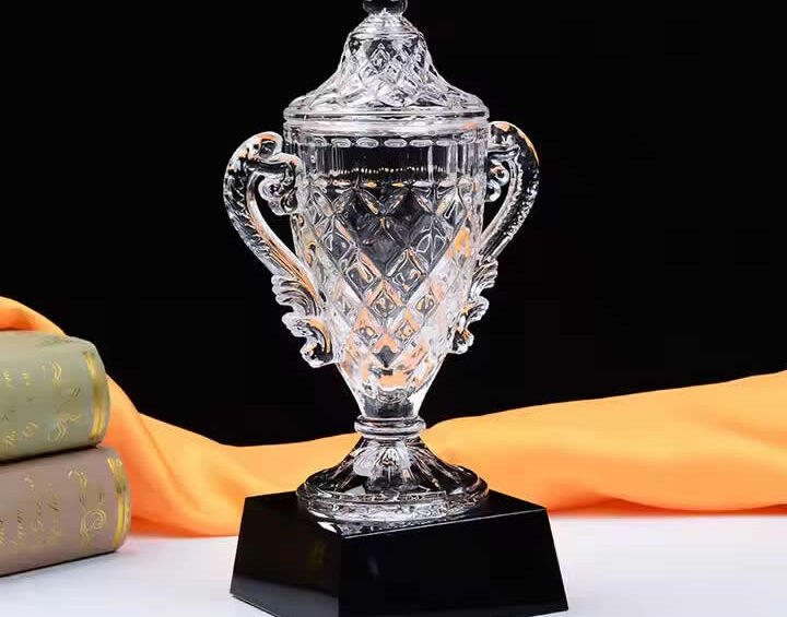 crystal award cup design