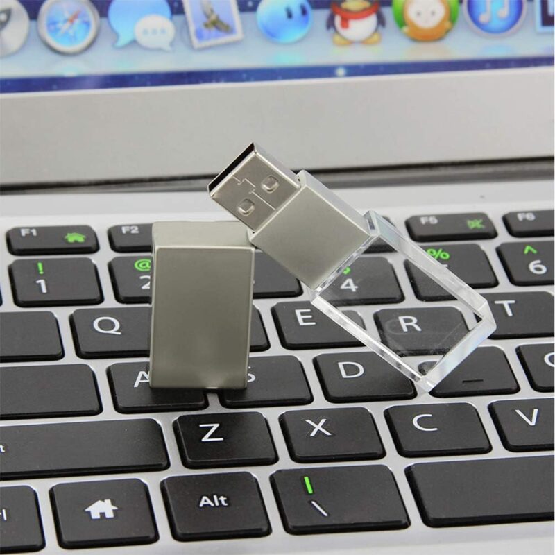 crystal cube flash drive