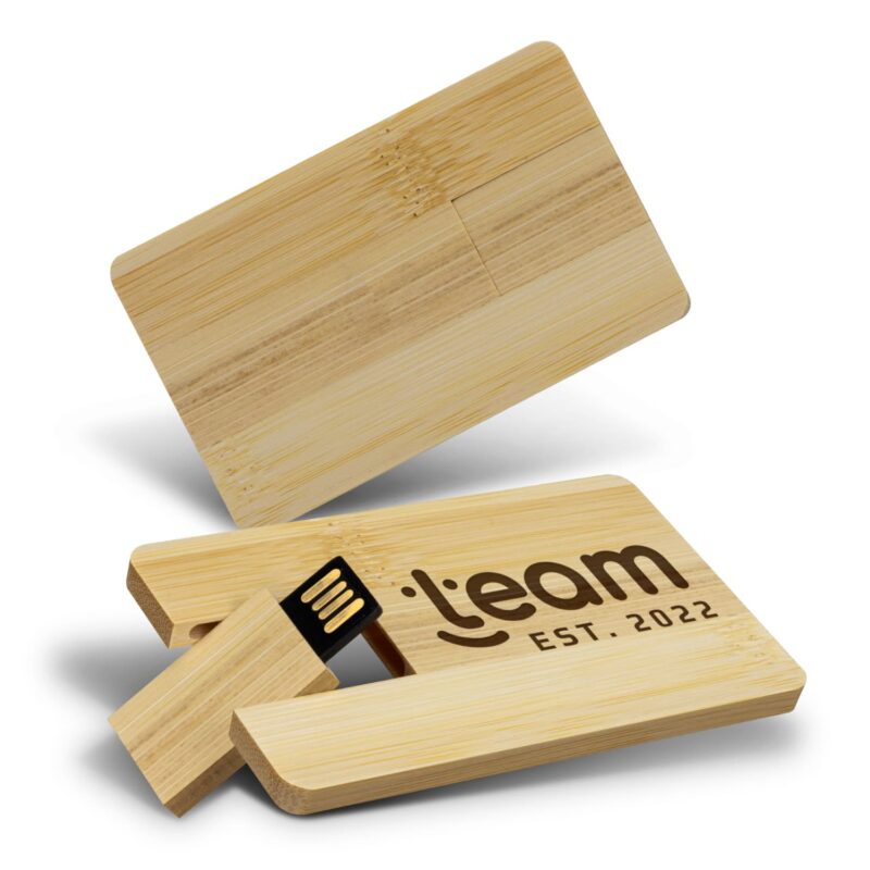 wooden business card flash drive