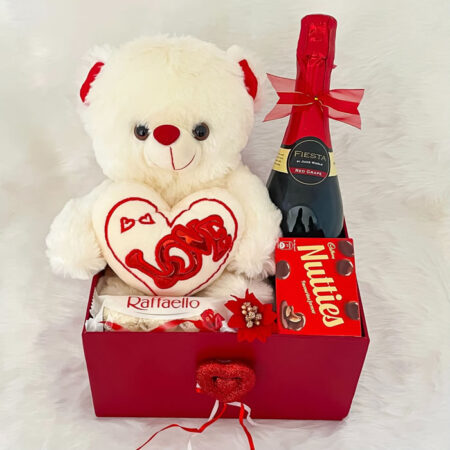 teddy valentine gift hamper